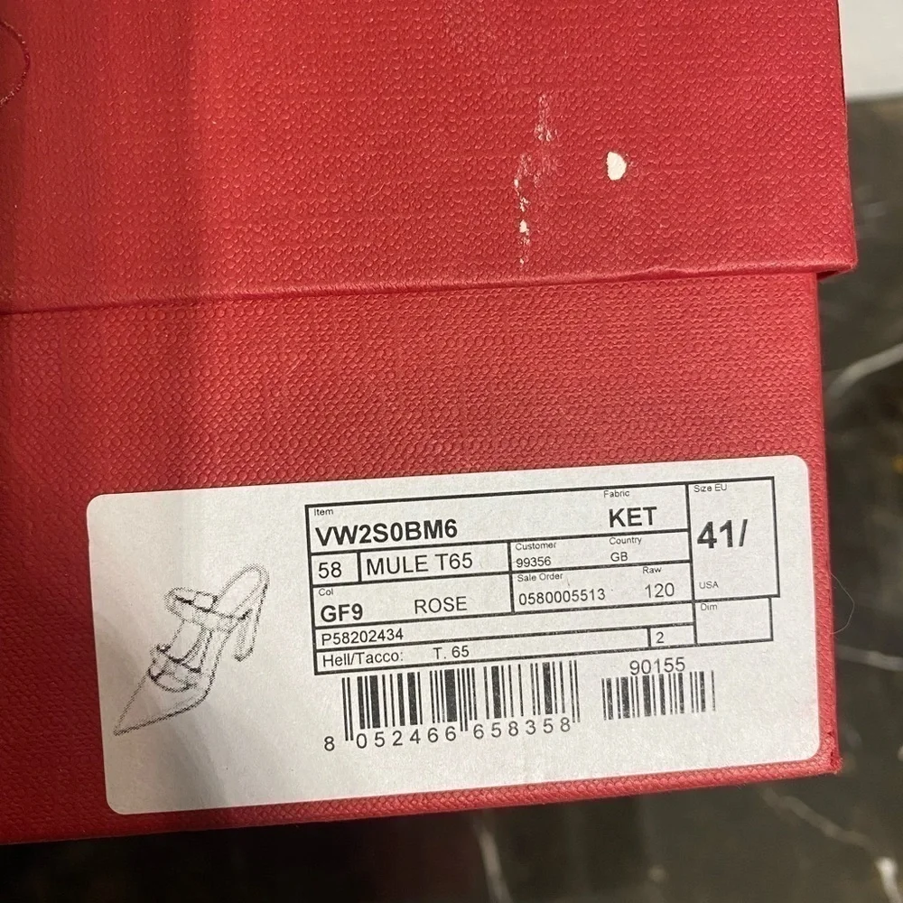 Valentino Garavani Leather Oversized Rockstud Mules 65 nude/blush color - Picture 3 of 15